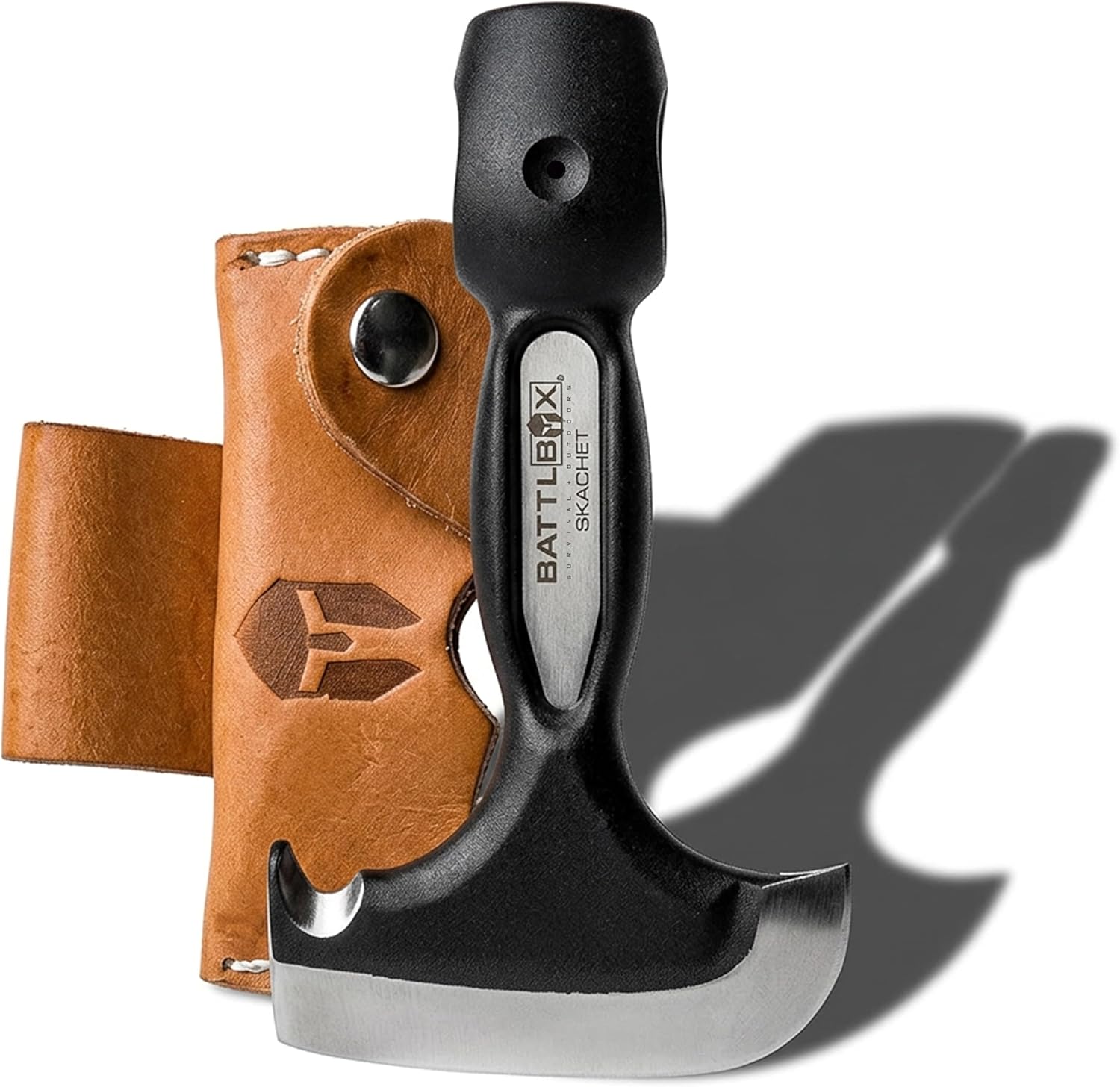 BATTLBOX Skachet 5-in-1 survival bushcraft tool front view