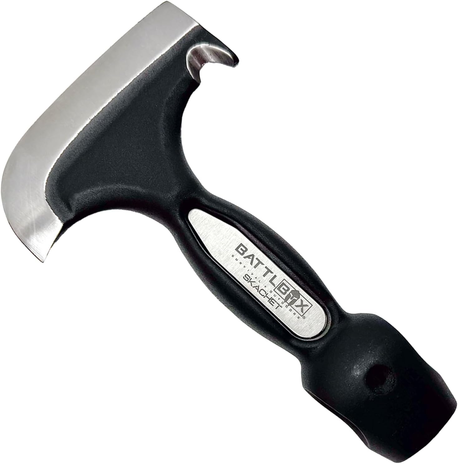 Skachet survival tool with genuine leather sheath