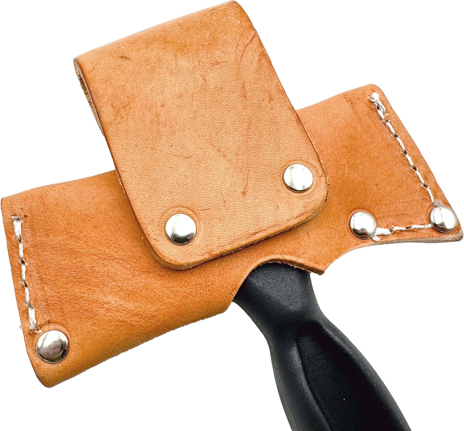 Skachet bushcraft tool with branch handle fitted